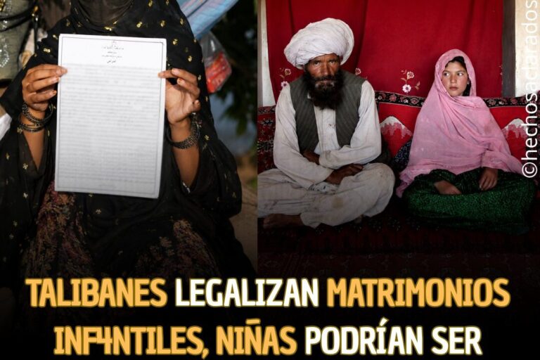 CRUELDA TOTAL, LOS TALIBANES APRUEBAN MATRIMONIO CON MENORES