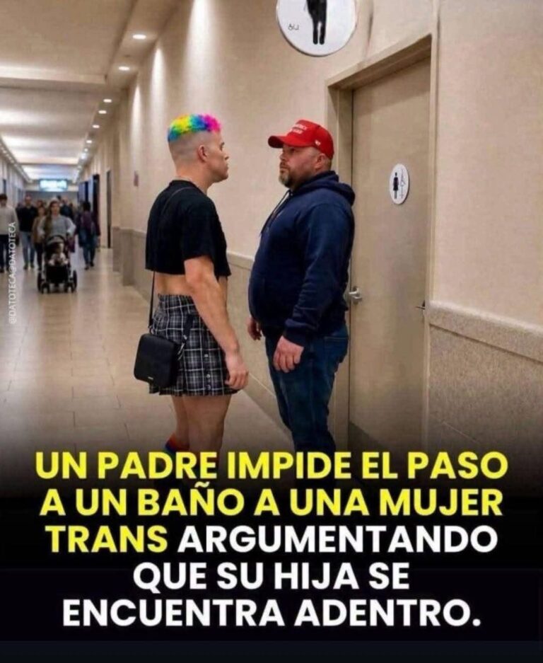 Padre impide el paso a un baño y desata polémica por una mujer trans